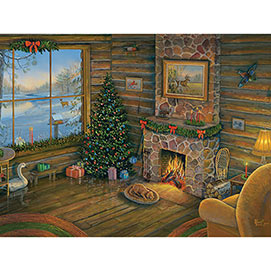 By the Fire 300 Large Piece Jigsaw Puzzle