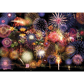 Fireworks Symphony 1500 Piece Large Format Jigsaw Puzzle