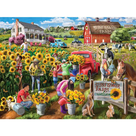 Sunflower Farm 500 Piece Jigsaw Puzzle