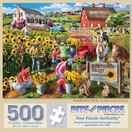 Sunflower Farm 500 Piece Jigsaw Puzzle