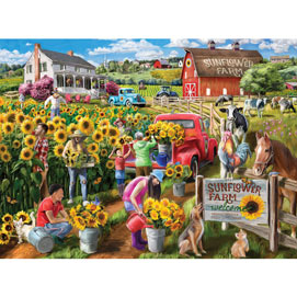 Sunflower Farm 1000 Piece Jigsaw Puzzle