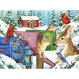 Winter Mailboxes 1000 Piece Jigsaw Puzzle