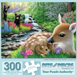 Little Friends In The Forest 300 Large Piece Jigsaw Puzzle