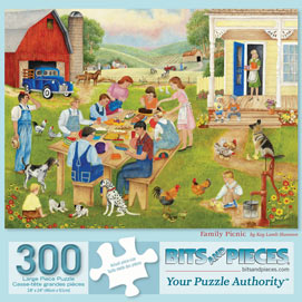 Family Picnic 300 Large Piece Jigsaw Puzzle