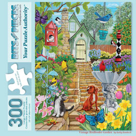 Vintage Birdfeeder Garden 300 Large Piece Jigsaw Puzzle