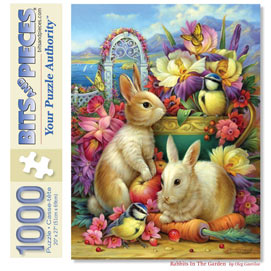Rabbits In The Garden 1000 Piece Jigsaw Puzzle