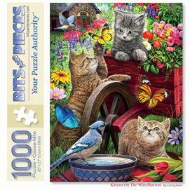 Kittens On A Wheelbarrow 1000 Piece Jigsaw Puzzle