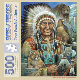 Chief Sitting Bear 500 Piece Jigsaw Puzzle