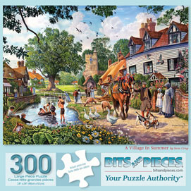 A Village In The Summer 300 Large Piece Jigsaw Puzzle