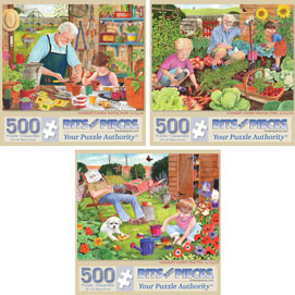 Preboxed Set of 3: Tracy Hall 500 Piece Jigsaw Puzzles