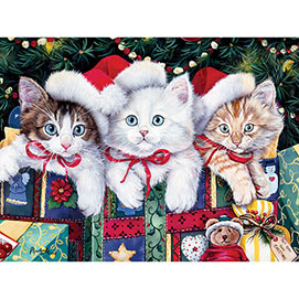 Meowy Christmas 300 Large Piece Jigsaw Puzzle