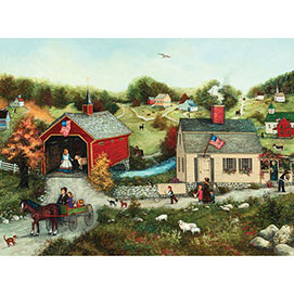 Cutter's Covered Bridge 500 Piece Jigsaw Puzzle