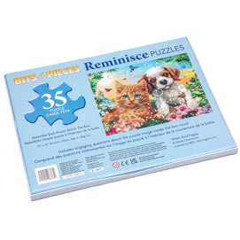 Kitten And Puppy 35 Extra Large Piece Reminisce Jigsaw Puzzle