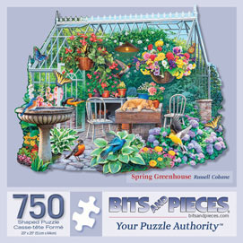 Spring Greenhouse 750 Piece Shaped Jigsaw Puzzle