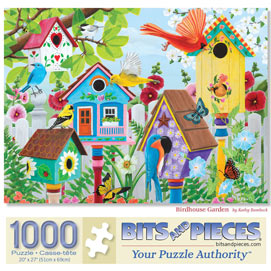 Birdhouse Garden 1000 Piece Jigsaw Puzzle