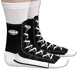 Silly Socks - Black Sneaker