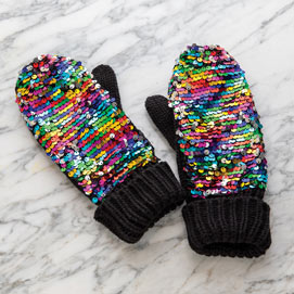 Sequined Mittens