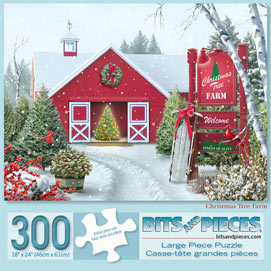 Christmas Tree Farm 300 Large Piece Jigsaw Puzzle