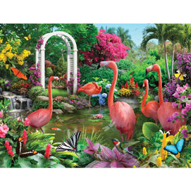 Flamingo Cove 1000 Piece Jigsaw Puzzle