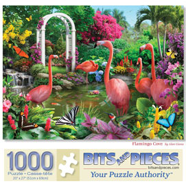 Flamingo Cove 1000 Piece Jigsaw Puzzle