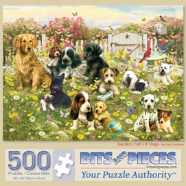 Garden Full Of Dogs 500 Piece Jigsaw Puzzle