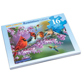 Birds On A Flowering Branch 16 Extra Large Piece Reminisce Jigsaw Puzzle