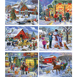 Set of 6: Oleg Gavrilov 500 Piece Jigsaw Puzzles