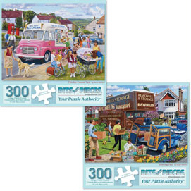 Set of 2: Trevor Mitchell 300 Large Piece Jigsaw Puzzles