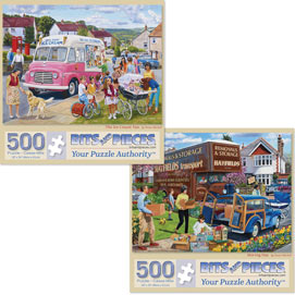 Set of 2: Trevor Mitchell 500 Piece Jigsaw Puzzles