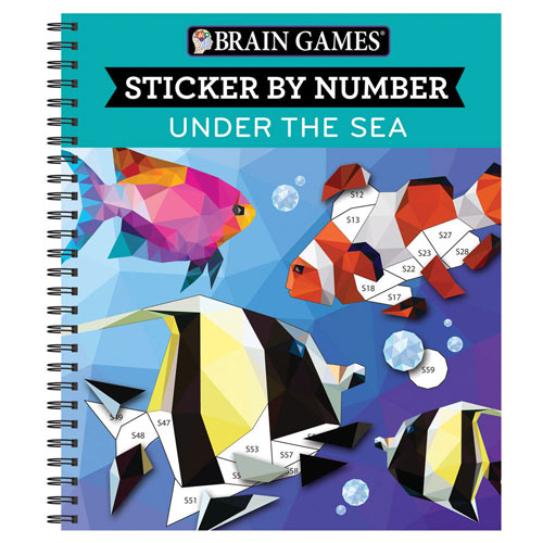 Under The Sea Sticker By Number Book