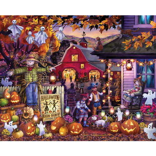 Halloween Barn Dance 1000 Piece Jigsaw Puzzle