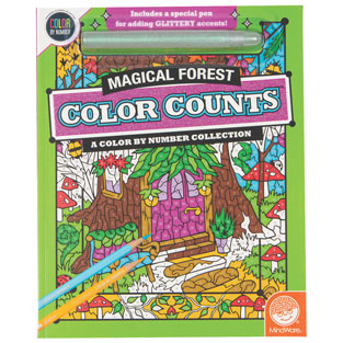 Color Counts Glitter Book - Magical Forest