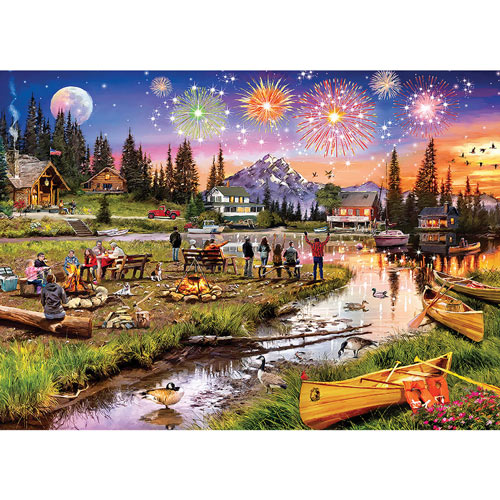 Fireworks On The Mountain 1000 Piece Jigsaw Puzzle