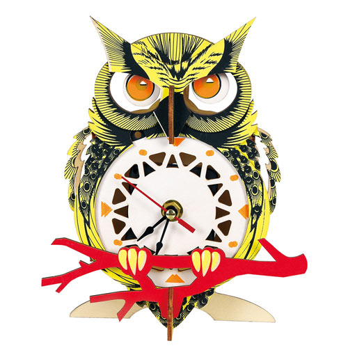 Owl 3D Wooden Puzzle Clock