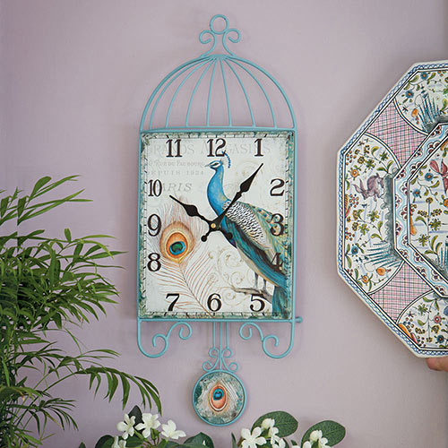 Peacock Pendulum Clock