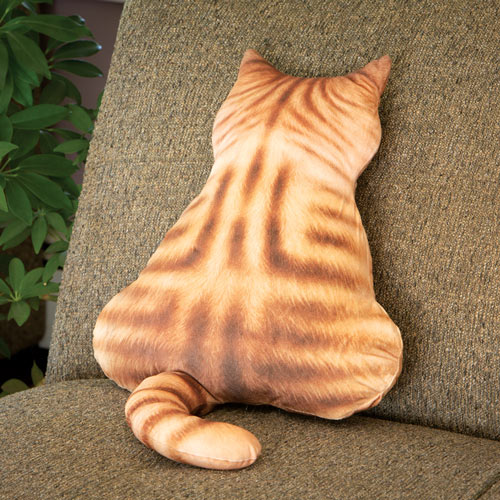 Orange Tabby Cat Back Pillow