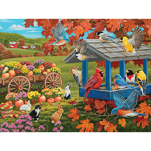 Fall Feeder And Harvest 500 Piece Jigsaw Puzzle