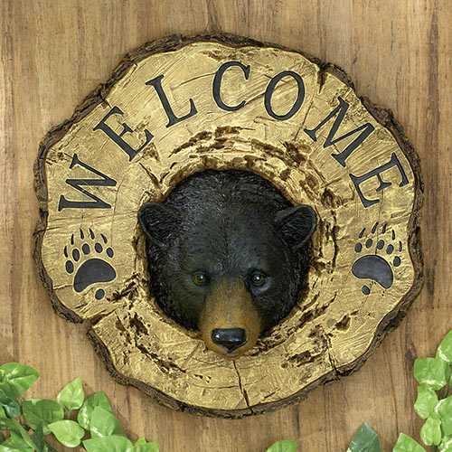Bear Welcome Plaque