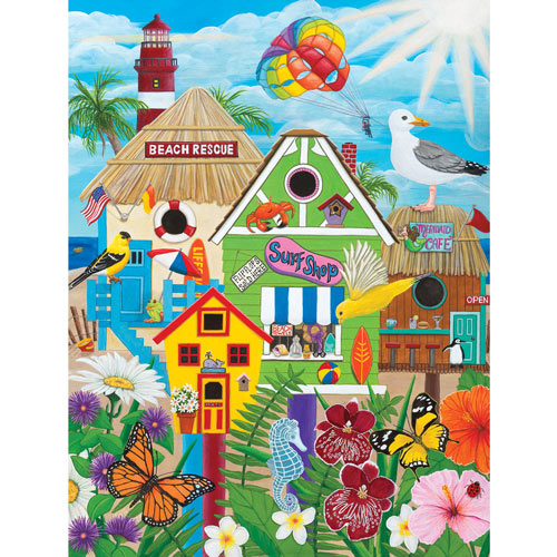 Birdhouse Beach 300 Large Piece Jigsaw Puzzle