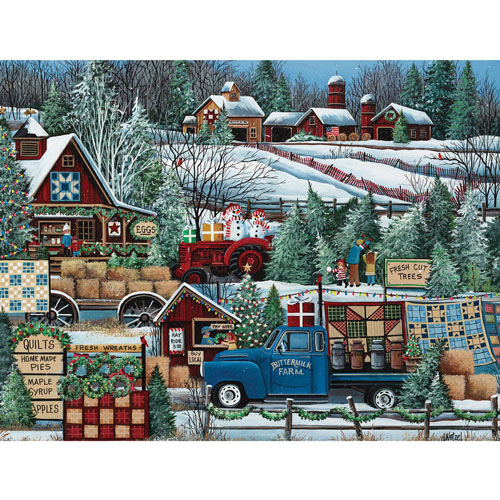Buttermilk Farm Winter 300 Large Piece Jigsaw Puzzle