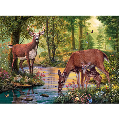 Woodland Stream 1000 Piece Jigsaw Puzzle