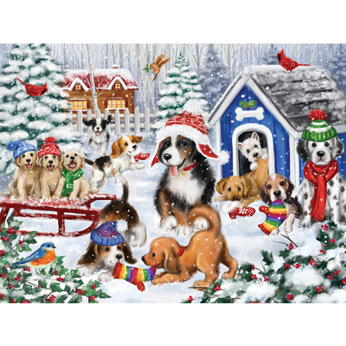 Dog House Fun 300 Large Piece Jigsaw Puzzle
