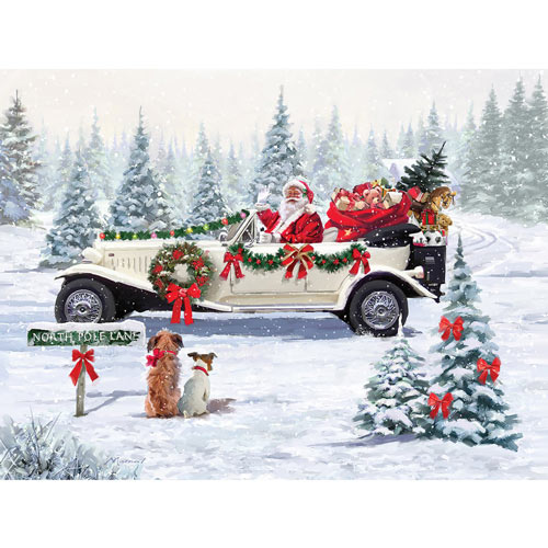 Santa's Car 1000 Piece Jigsaw Puzzle