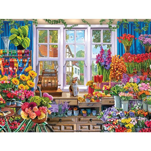 Flower Shop 500 Piece Jigsaw Puzzle