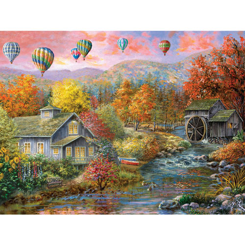 Autumn Creek Mill 500 Piece Jigsaw Puzzle