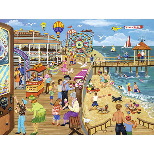 Ice Cream on the Boardwalk 300 Large Piece Jigsaw Puzzle