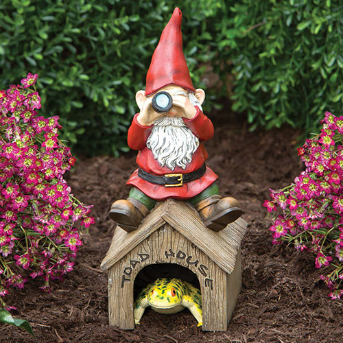Garden Gnome Toad House Garden Sculpture