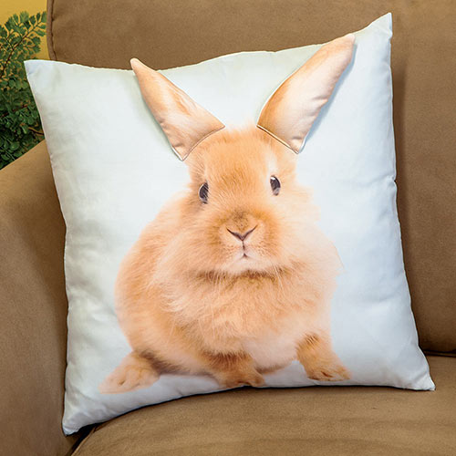 3-D Bunny Ears Pillow