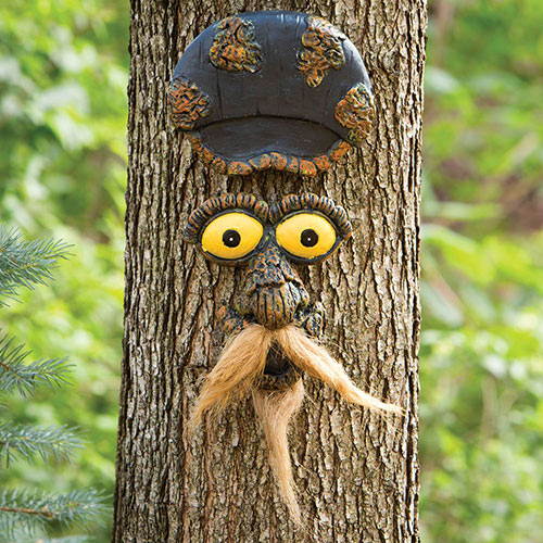 Mustache Man Tree Face Tree Hugger