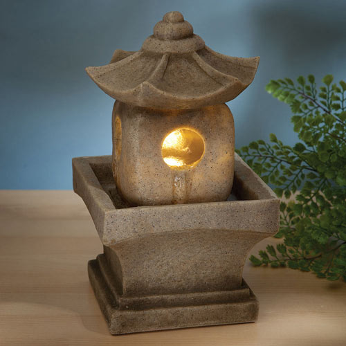 Asian Pagoda LED Fountain